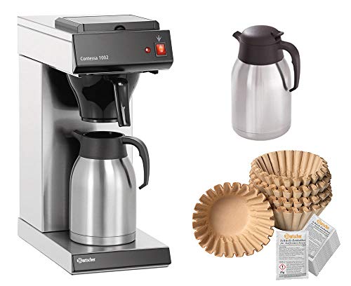 Bartscher a190043 autonome – Kaffeemaschine (autonome, Kaffeemaschine-Filter, 2 l, Kaffeebohnen, 2000 W, Schwarz, Edelstahl) von Bartscher