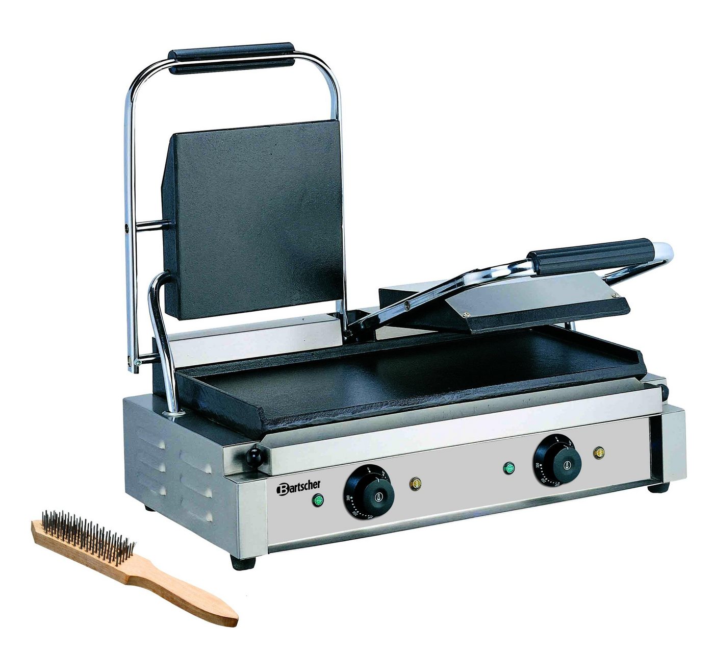 Bartscher Kontaktgrill Kontaktgrill 3600 2G, 2 Grilleinheiten, Grillfläche glatt, A150672 von Bartscher