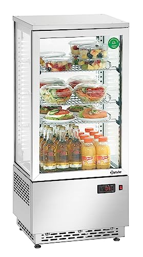 Bartscher Mini-Kühlvitrine 78L, Edelstahl Gastronomiebedarf von Bartscher