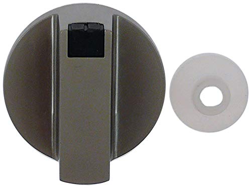 Horeca-Select Knebel Achsabflachung oben mit Kunststoffteil ø 40,5mm für Achse 6x4mm Höhe 21,5mm mit Nullstrich von Bartscher