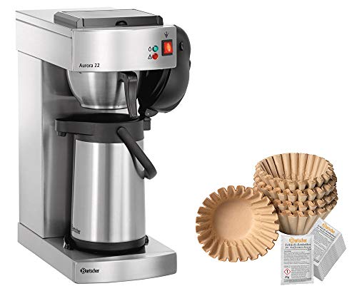 Kaffeemaschine Aurora 22 + 500 Filter + Entkalker von Bartscher