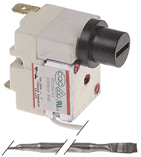 Bartscher Sicherheitsthermostat für Fritteuse Imbiss II, Imbiss I, Snack III 1-polig Fühler ø 4x100mm 1NC 230°C 410mm 1-polig von Bartscher