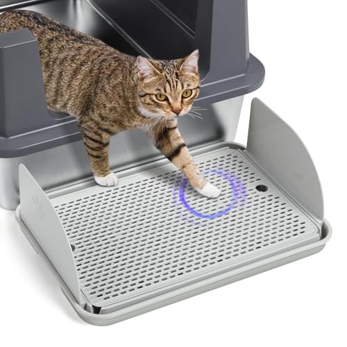 Bartuke große Katzenrampe, 42x28.5CM Treppen & Stufen für Katzen mit spritzdicht Blender, filterfunktion, doppelte Schicht, leicht zu reinigen, rutschfest Katzenrampe für Kätzchen alte Katzen, Indoor Bartuke große Katzenrampe, 42x28.5CM Treppen & Stufen für Katzen mit spritzdicht Blender, filterfunktion, doppelte Schicht, leicht zu reinigen, rutschfest Katzenrampe für Kätzchen alte Katzen, Indoor von Bartuke