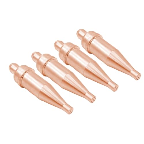 Barturry Acetylen-Schneidetipps 4pcs Acetylen-Schnittspitzen 1-101 Größe 0-1-101, 1-1-101, 2-1-101, 3-1-101 FACHTSCHAFT SAULYFUEL-Schneidebrolch Düsen Schneiddüsen von Barturry