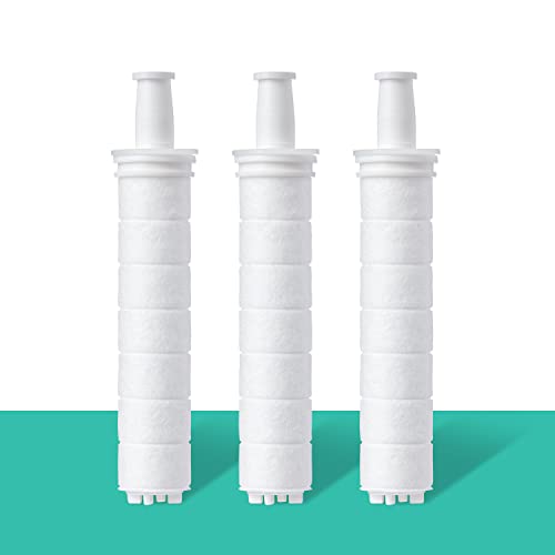 Sedimentfilter für Barumi® Pluo Duschkopf | 3er-Pack, entfernt Rost und Verunreinigungen aus Leitungswasser, filtert feine Partikel, fördert gesunde Haut und Haare, einfache Installation von Barumi