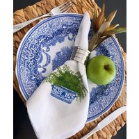 Efeu in Der Vase Serviette, Gestickte Leinen Geschirr Einstellung, Benutzerdefinierte Serviette von BasakDesignShop