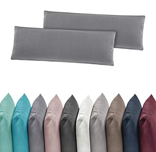 2er Pack Jersey Kissenbezug Kissenhülle Kissenbezüge 40x80 cm 100% Baumwolle Mint von BaSaTex