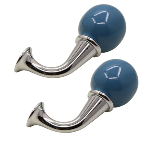 Bascabeen Keramik-Schrankgriffe, Zinklegierung, Griffe für Küchenschrank, Schubladen, Badezimmer, Kommode, moderne Schrankknöpfe und Türhebelgriffe, 2 Stück (blau) von Bascabeen