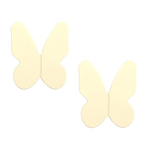 Schrankgriffe in Schmetterlingsform, Aluminiumlegierung, Schubladengriffe, Schranktürhebel für Kinderzimmer, Küche, Wohnzimmer, dekorative Beschläge, Beige, 2 Stück von Bascabeen