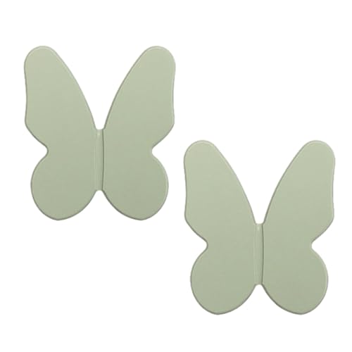 Schrankgriffe in Schmetterlingsform, Aluminiumlegierung, Schubladengriffe, Schranktürhebel für Kinderzimmer, Küche, Wohnzimmer, dekorative Hardware (grün), 2 Stück von Bascabeen