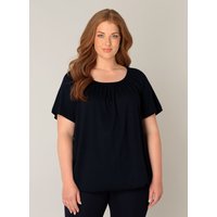 Base Level Curvy Ballonshirt "Yoni", mit gerafftem Rundhalsausschnitt von Base Level Curvy