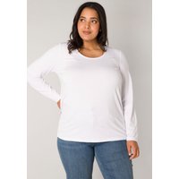 Base Level Curvy Langarmshirt, mit Rundhalsausschnitt von Base Level Curvy