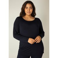 Base Level Curvy Langarmshirt, mit Rundhalsausschnitt von Base Level Curvy