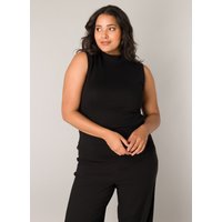 Base Level Curvy Ripptanktop, mit hochgeschlossenem Kragen von Base Level Curvy