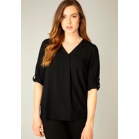 Base Level Shirtbluse, mit V-Ausschnitt von Base Level