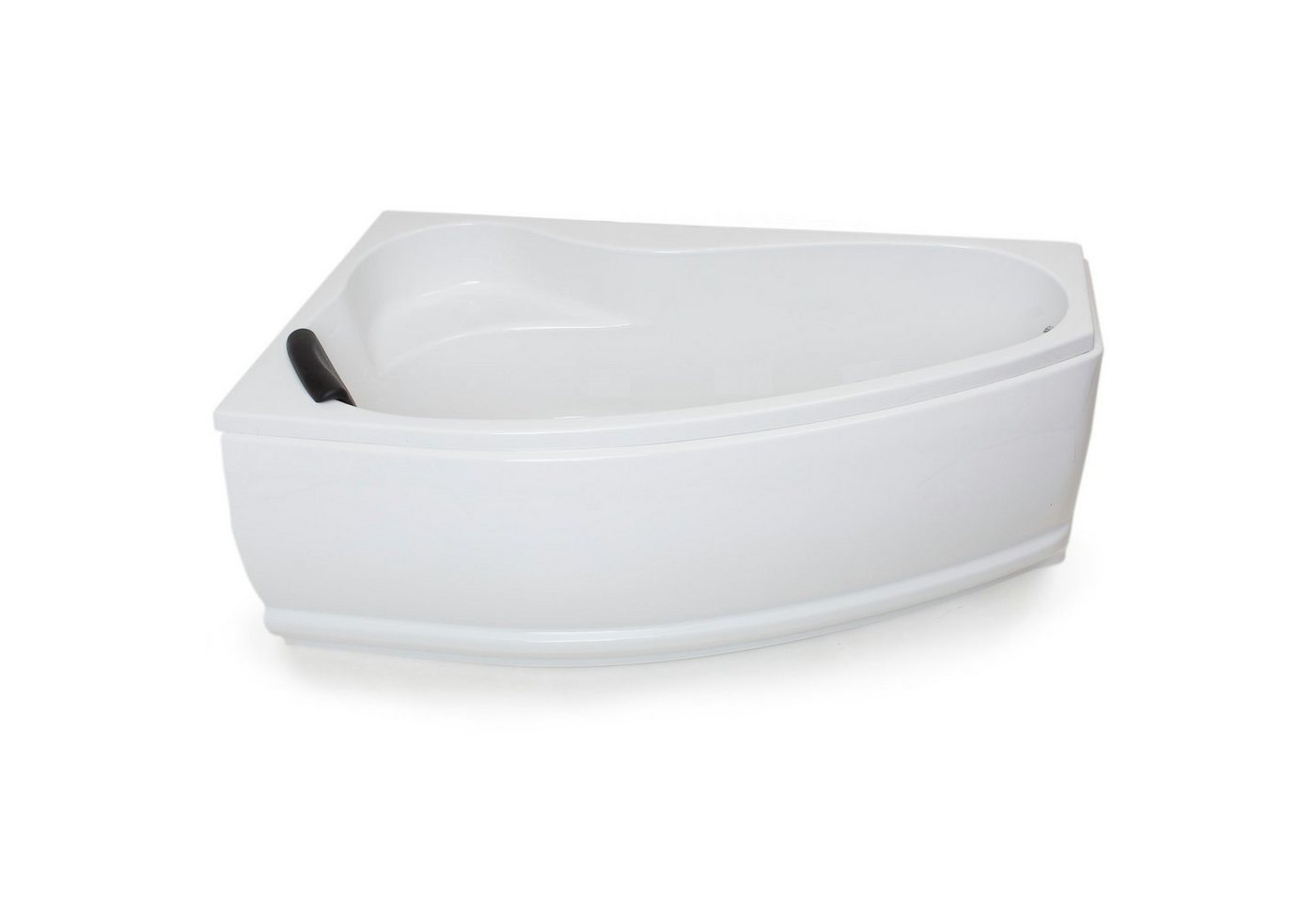 Basera® Badewanne Eck-Badewanne Formentera Links 160 x 90 cm, (Komplett-Set), mit LED und Kopfstütze von Basera®