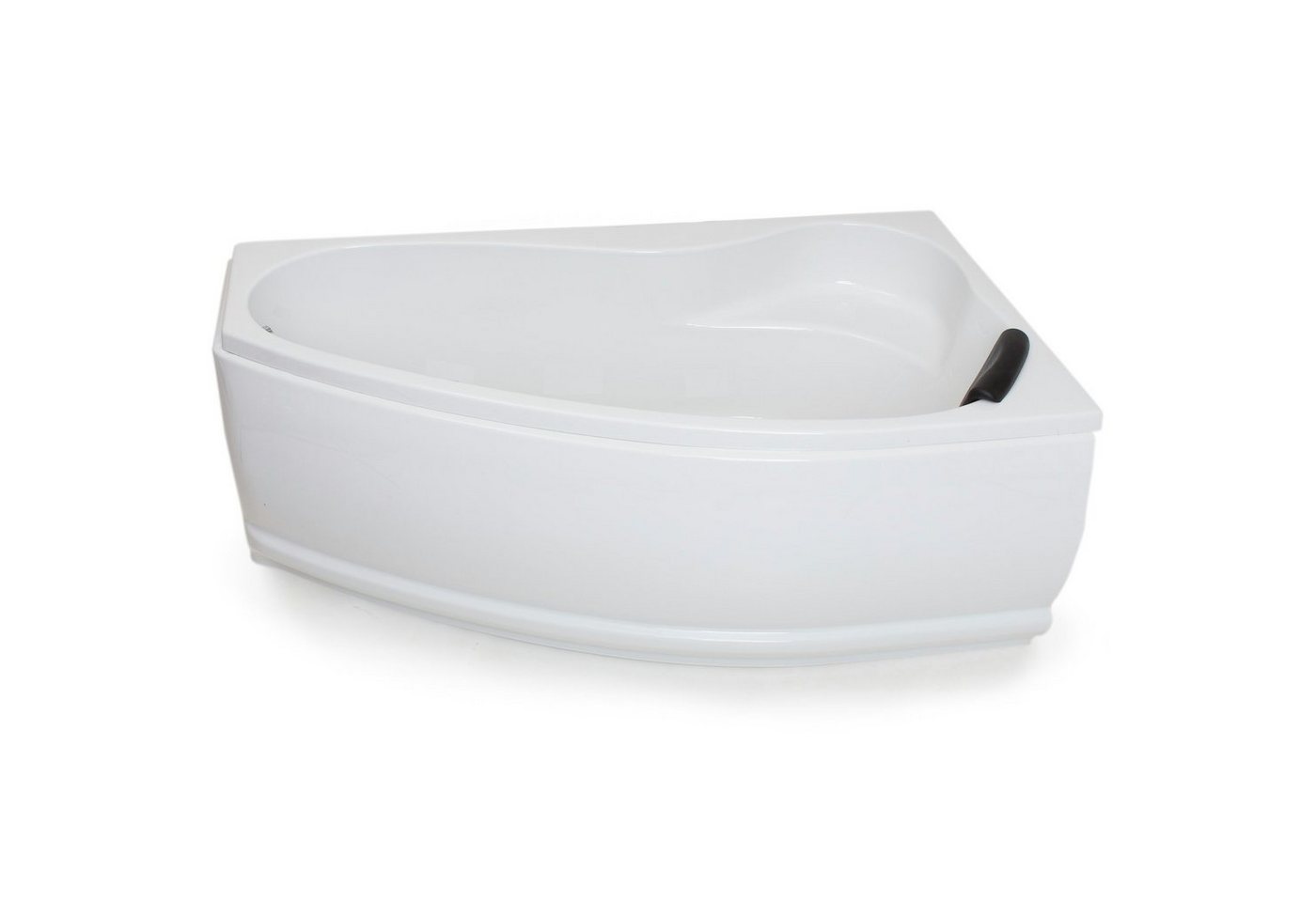Basera® Badewanne Eck-Badewanne Formentera Rechts 160 x 90 cm, (Komplett-Set), mit LED und Kopfstütze von Basera®