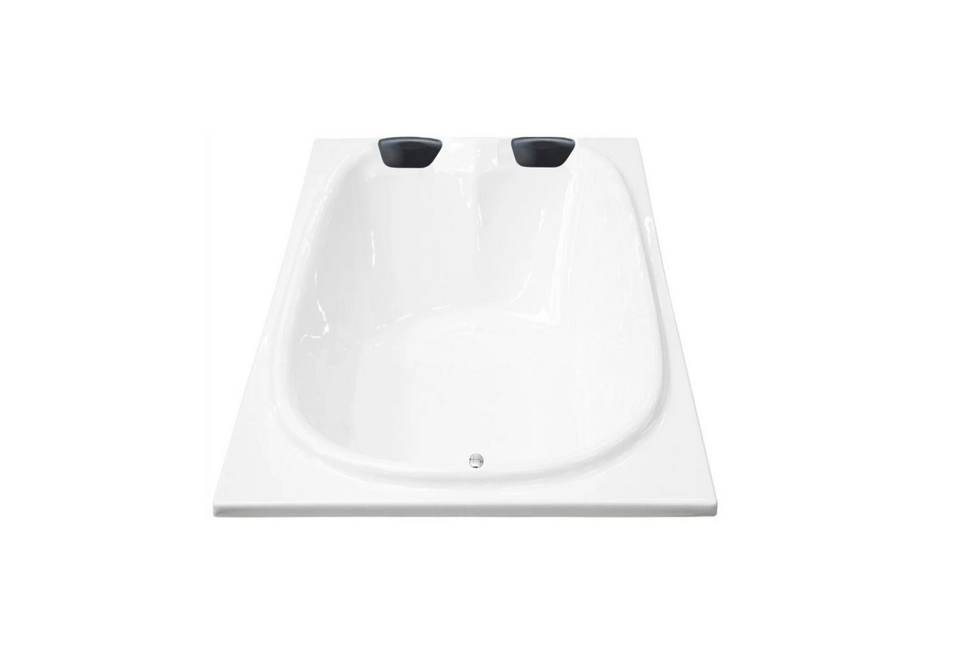 Basera® Badewanne Podest-Badewanne XXL Cado 202 x 127 cm, (Komplett-Set), mit LED und Kopfstützen von Basera®