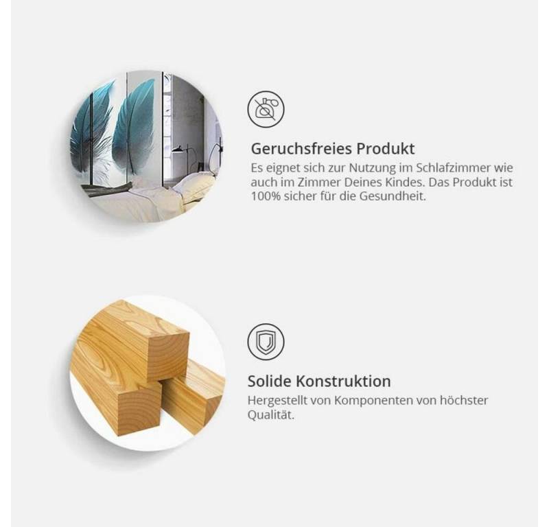 Basera® Paravent 5-teiliger Raumteiler, Motiv d-C-0177-z-c von Basera®
