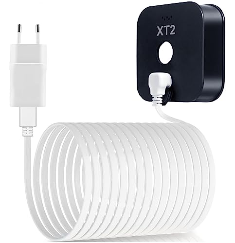 Basesailor Für Blink XT XT2 Micro USB Ladekabel 6 Meter mit Ladegerät,90 Grad Rechtwinkliges Flachkabel Wasserdichtes Netzteil Wandadapter für Blink Indoor/Outdoor (3. Generation) Kameras von Basesailor
