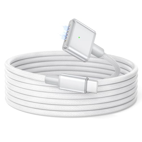 Basesailor USB C auf Magnetisches 3 Ladekabel 2M,PD 140W Typ C auf Magnetic 3 Kabel Ladegerät für MacBook Air (13" 15" M4 2025,M3 2024,M2 2022),MacBook Pro (16" 14" M4 Pro Max M3 2024,M2 2023,M1 2021) von Basesailor