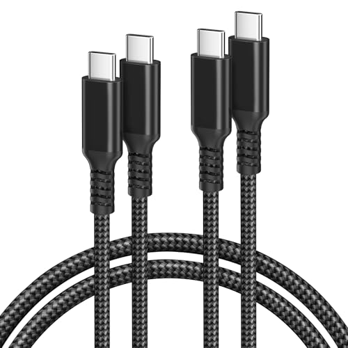 Basesailor Schnellladekabel für iPad Mini 7, USB C zu Typ C 100W Kabel 2M 2Pack,PD Ladekabel für MacBook Pro Mac Air 5,iPad Pro 11 12.9 2024,Samsung Galaxy S20 Plus Ultra Z Fold Flip,iPhone 16 15 Max von Basesailor