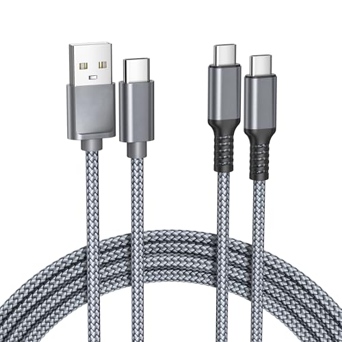 Basesailor iPhone 16e 16 15 Pro Max Ladekabel,USB C Kabel 2 Stück 2M,Handy Schnellladekabel Typ C für auto,Airpods 4,Samsung Galaxy Z Flip Fold 4 5,S25 S24 S23 S22,A54 A53,iPad 10 11 Air 4 5 Mini 6 7 von Basesailor