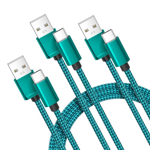 Ladekabel iPhone 16 Pro Max,USB zu USB C 1/2/3M 3Pack,USB A zu Typ C Kabel,USBC Handy Schnellladekabel für iPhone 15,Samsung Galaxy A55 A35 A54 A34,S25 S24 S23 Plus,M53 M23Z Flip Fold 6 5,Kindle Fire von Basesailor