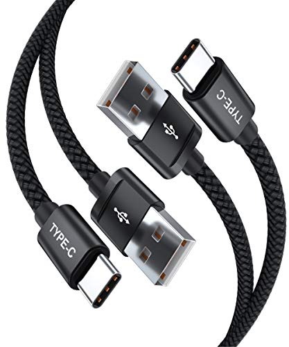 Basesailor USB C Ladekabel 1M 2Stück,Nylon Typ C Schnellladekabel für New Kindle Fire HD 10 9th 2019 8 10th 2020 11. Gen 2021,Samsung Galaxy A54,A42,A34,A14,M33,M53,M23,M13,S23,S22 Ultra,Z Flip5 Fold5 von Basesailor