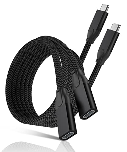 Basesailor USB C Verlängerungskabel 1M,Typ C 3.1 Gen2 10Gbps Buchse auf Stecker Adapter,PD Power Delivery (Thunderbolt 3 Compatible) Extension Cable für Macbook Mac,iPad 8 Pro 2018 Air 2020,iPhone 12 von Basesailor