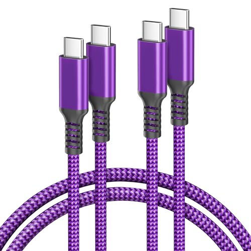 Basesailor Ladekabel für MacBook Pro,USB C auf Typ C 100W Kabel 3M 2Stück,PD Schnellladekabel Mac,iPad Air 5 4 Gen 2022,Samsung Galaxy FE Plus Ultra A14 A42 A53 A54,S21,S22,S23,S25,Tab S9 S8 A8,Z Flip von Basesailor