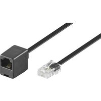 Basetech ISDN Verlängerungskabel [1x RJ45-Stecker 8p4c - 1x RJ45-Buchse 8p8c] 6.00m Schwarz von Basetech