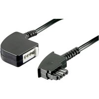 Basetech Telefon (analog) Verlängerungskabel [1x TAE-F-Stecker - 1x TAE-F-Buchse] 10.00m Schwarz von Basetech