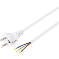BT-2300326 Strom Anschlusskabel Weiß 1.50 m - Basetech von Basetech