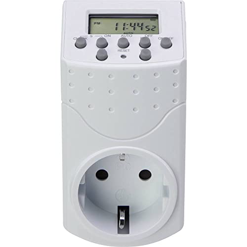 Basetech 1528580 Steckdosen-Zeitschaltuhr digital Wochenprogramm 1800W IP20 Countdown-Funktion, Zufa Basetech 1528580 Steckdosen-Zeitschaltuhr digital Wochenprogramm 1800W IP20 Countdown-Funktion, Zufa von Basetech