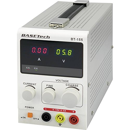 Basetech BT-155 Labornetzgerät, einstellbar 0-15 V/DC 0-5 A 75 W Anzahl Ausgänge 1 x Basetech BT-155 Labornetzgerät, einstellbar 0-15 V/DC 0-5 A 75 W Anzahl Ausgänge 1 x von Basetech
