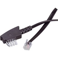 Basetech Fax Anschlusskabel gebrückt [1x TAE-N-Stecker - 1x RJ11-Stecker 6p2c] 3.00m Schwarz von Basetech