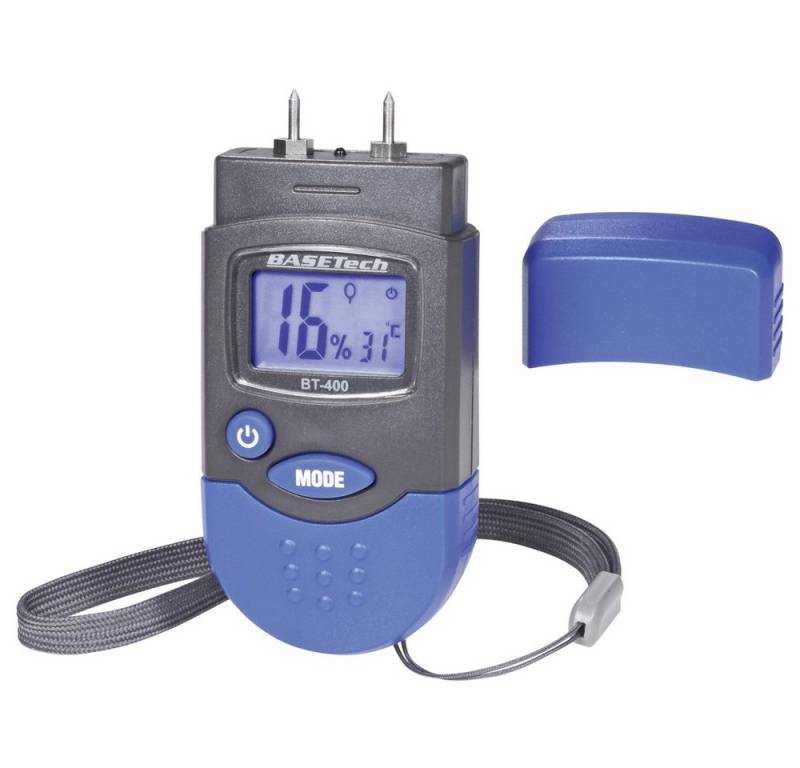 Basetech Feuchtigkeitsmesser Basetech BT-400 Materialfeuchtemessgerät Messbereich Baufeuchtigkeit Basetech Feuchtigkeitsmesser Basetech BT-400 Materialfeuchtemessgerät Messbereich Baufeuchtigkeit von Basetech