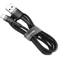 Basetech - Baseus Cafule Kabel strapazierfähiges Nylonkabel usb / iPhone QC3.0 2.4A 1M schwarz-grau (CALKLF-BG1) von Basetech