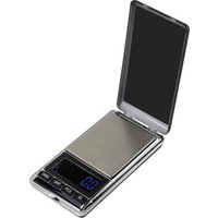 Basetech SJS-60007 Taschenwaage Wägebereich (max.) 500g Ablesbarkeit 0.1g batteriebetrieben Silber von Basetech