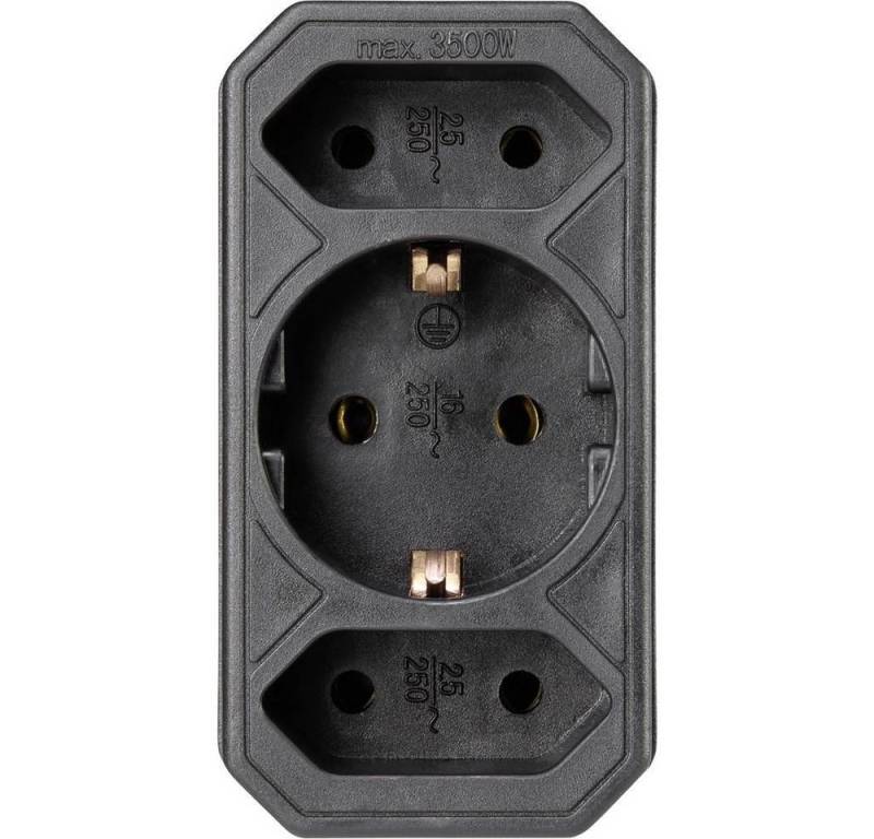 Basetech Schutzkontakt-Euro Adapter 1595908 Steckdosenverteiler Basetech Schutzkontakt-Euro Adapter 1595908 Steckdosenverteiler von Basetech