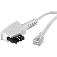 Basetech Telefon (analog) Anschlusskabel [1x TAE-F-Stecker - 1x RJ11-Stecker 6p4c] 15.00m Weiß von Basetech