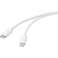 USB-Kabel usb 2.0 usb-c® Stecker, Apple Lightning Stecker 1.00 m Weiß BT-2347613 - Basetech von Basetech