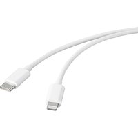 USB-Kabel usb 2.0 usb-c® Stecker, Apple Lightning Stecker 2.00 m Weiß BT-2347612 - Basetech von Basetech