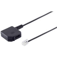 Basetech Western, Telefon (analog) Adapter [1x RJ11-Stecker 6p4c - 1x TAE-F-Buchse] 20.00cm Schwarz von Basetech