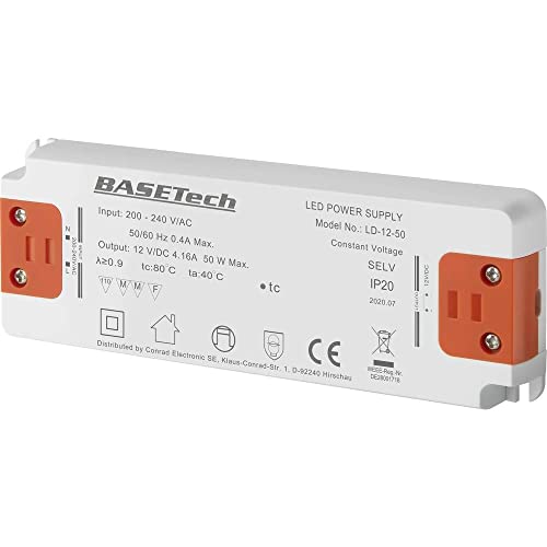 LED-Trafo Basetech LD-12-50 BT-2265918 von Basetech