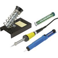 ZD-30B Lötkolben-Set 230 v 30 w Bleistiftform inkl. Lötzinn, inkl. Ablage, inkl. Entlötsau - Basetech von Basetech