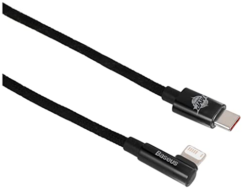 BASEUS Lightning MVP 2 Elbow-shaped Fast Charging Data Cable 2.4A 1m Black (CAVP000001) von Baseus