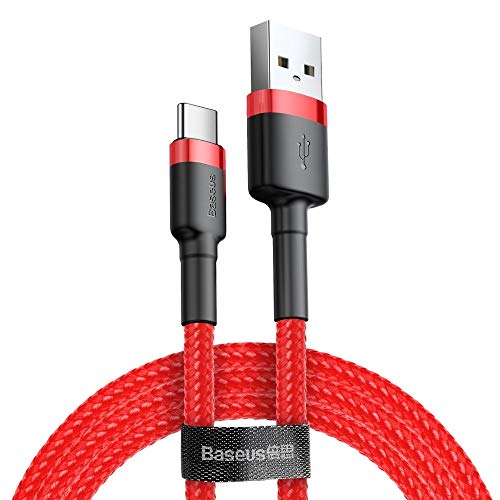 Baseus Cafule | ‎Extrem leistungsstarkes USB Kabel zu - Typ-C Kabel. Unterstützt ‎‎Quick Charge 3.0‎‎ Schnellladung und‎‎ ‎‎480Mbs Datenübertragung 3m von Baseus
