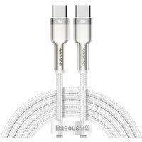 Baseus Cafule Series Metal Data USB-C / USB-C PD QC SCP 100W 5A 1 m Kabel - Weiß von Baseus